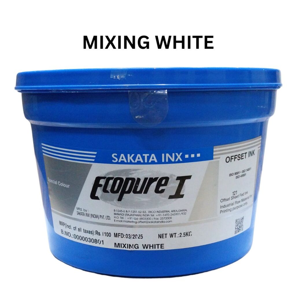 mixing white - spot color